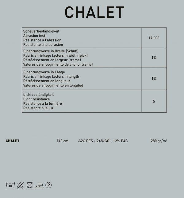 Produktdatenblatt Chalet